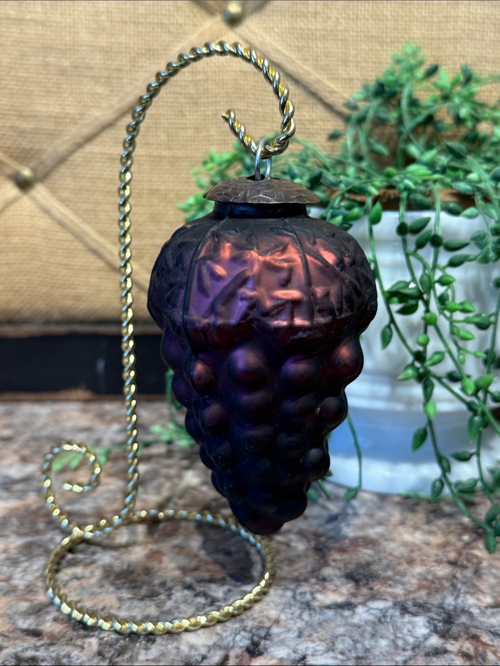 Kugel Midwest Glass Grape Ornament
